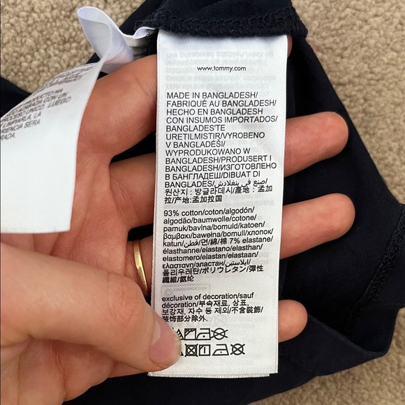 Tommy Hilfiger Kids Dark Blue Long Sleeve Tee - Picture 3 of 4